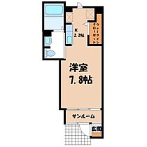 ベルメゾンK  ｜ 栃木県宇都宮市岩曽町（賃貸アパート1K・1階・27.94㎡） その2