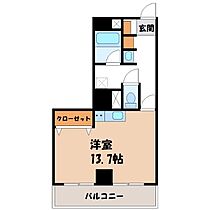 KFマンション  ｜ 栃木県宇都宮市簗瀬4丁目（賃貸マンション1DK・2階・40.05㎡） その2