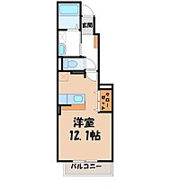 デスパシオ C  ｜ 栃木県鹿沼市貝島町（賃貸アパート1R・1階・32.90㎡） その2