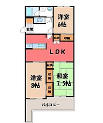 ファーストレジデンス 3LDKの間取図画像