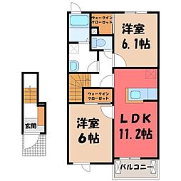 クオレッティ B 2階