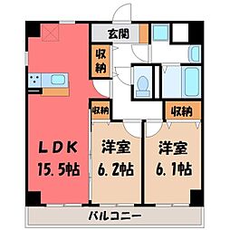 間取図画像 2LDK