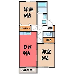 間取図画像 2DK