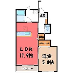 間取図画像 1LDK