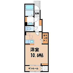 イリオス ワンルームの間取図画像