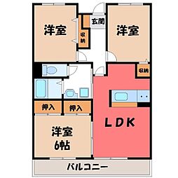 アーバンコート・K 3LDKの間取図画像