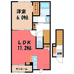 ルミエール 1LDKの間取図画像