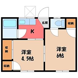 プランドール道下 A棟 1階/-