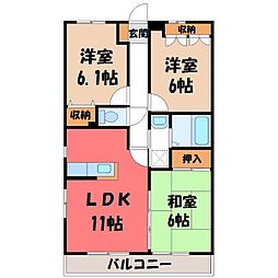 ハイツ・アムール 1階/-