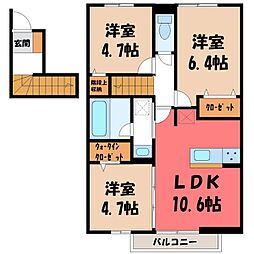 JR東北本線 宇都宮駅 徒歩16分 2階/-