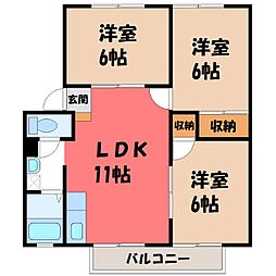 コルティオ3 3LDKの間取図画像