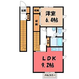 ハイツフォレストM 1LDKの間取図画像