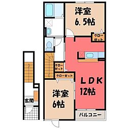 グリーンガーデン3 2LDKの間取図画像