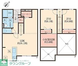 カーサクラーノ 1階2SLDKの間取り