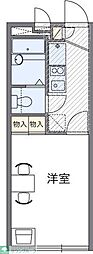 レオパレスミヤマエ 1Kの間取図画像