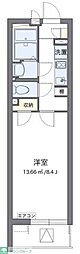 黄金屋3 1Kの間取図画像