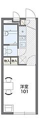 レオパレスグリーン 1Kの間取図画像
