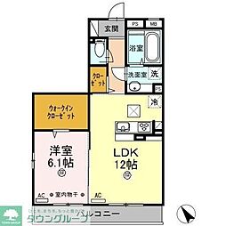 ラ・ピーノ5 1LDKの間取図画像