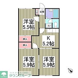 グランハイム稲葉A 3SDKの間取図画像