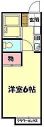 あさひ 1Kの間取図画像