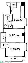ドミールイトウ 2DKの間取図画像