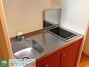 電気コンロが2口あるタイプ