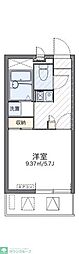 レオパレスすず 1Kの間取図画像