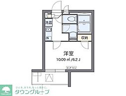 クレイノともす2 1Kの間取図画像