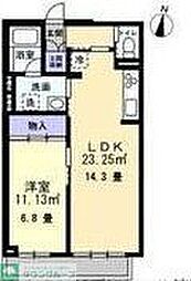 SCENEZERO 1LDKの間取図画像