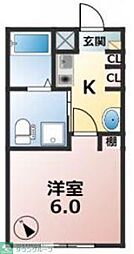 mariage 1Kの間取図画像