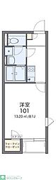 レオネクストセルクル 1Kの間取図画像