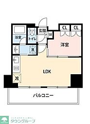 マイナビSTAY ekism さいたま新都心 1LDKの間取図画像