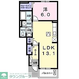 グラシオッソ 1LDKの間取図画像