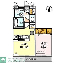 セリジエ 1LDKの間取図画像