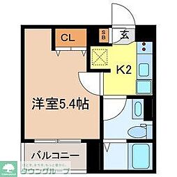 イクシオ浅間町 1Kの間取図画像