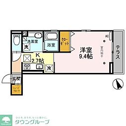 ミレニア熊谷 1Kの間取図画像
