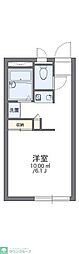 レオパレスラッキー 1Kの間取図画像