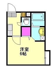 ヴィラート上尾本町 1Kの間取図画像
