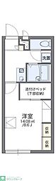 レオパレスアプリーレ 1Kの間取図画像