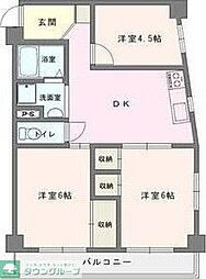 ロイヤルハイツ吉岡A 3DKの間取図画像