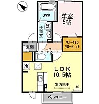 フェアプラッツA棟 103 ｜ 福岡県久留米市東櫛原町507-8（賃貸アパート1LDK・1階・40.21㎡） その2