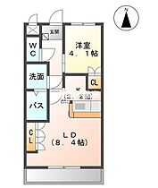 sonnettoI 205 ｜ 福岡県久留米市北野町今山1097-1（賃貸マンション1LDK・2階・36.00㎡） その2