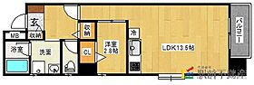 福岡県久留米市中央町15-2（賃貸マンション1LDK・8階・42.54㎡） その2