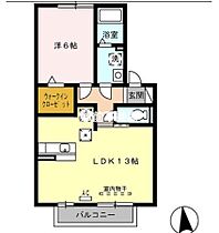 モンテカスカーダA棟 102 ｜ 福岡県久留米市東合川7丁目3-21（賃貸アパート1LDK・1階・45.15㎡） その2