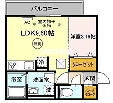 プレミエール御井 205 ｜ 福岡県久留米市御井町1694-5（賃貸アパート1LDK・2階・32.64㎡） その2