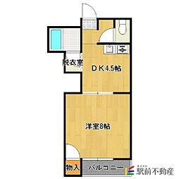 REANGEB 1DKの間取図画像