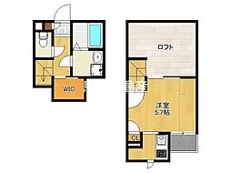 ADCプレミール荘島 1SKの間取図画像