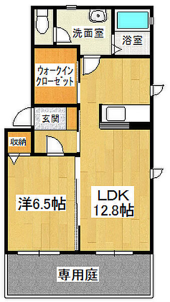 メゾンリヴェールＡ 101｜徳島県鳴門市撫養町南浜字東浜(賃貸アパート1LDK・1階・48.01㎡)の写真 その2