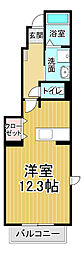 ルミナス藍住A棟 ワンルームの間取図画像