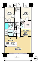 ライフピア北戸田 2SLDKの間取り
